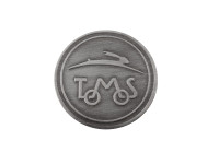 Aufkleber Tomos logo rund 50mm RealMetal® Silber